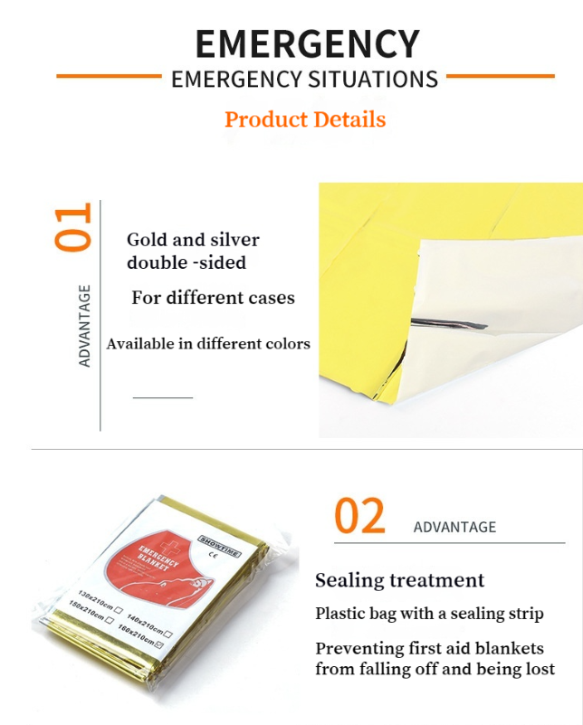 Camping First Aid Wilderness Warm Survival Insulation Rescue Emergency Blanket