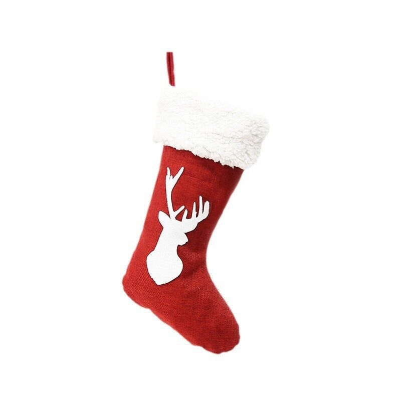 Christmas Stocking Santa Claus Present Bag Home Party Festivals Ornament Gifts