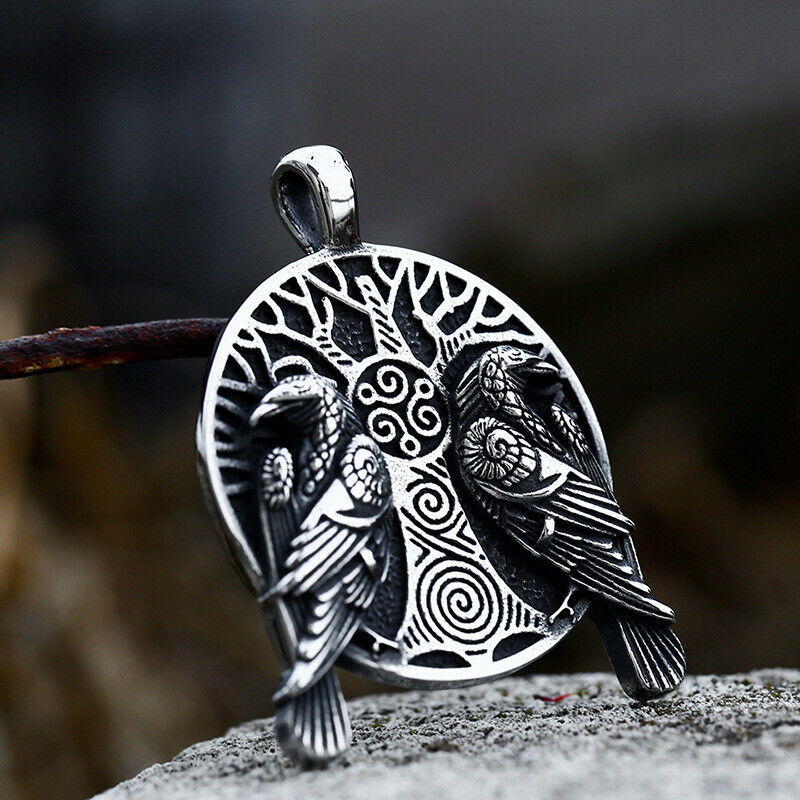Retro Mix Theme Pendant Punk Vintage Angel Wing Pendant Biker Gift Necklace
