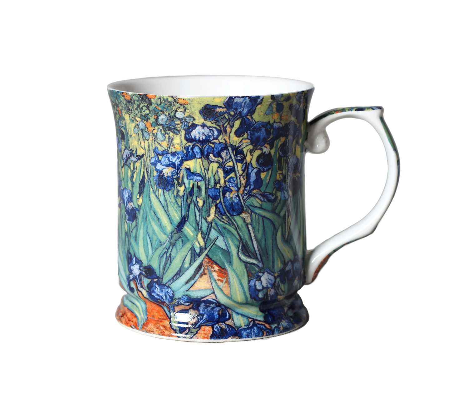 Van Gogh Irises Fine Porcelain China Coffee Tea Mug Cup Gift Box 415cc Art Decor # CW989