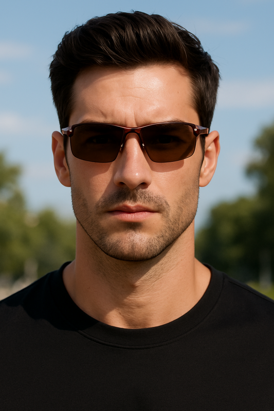 Men's Lightweight Polarized Sunglasses Driving HD UV400 Anti-Glare Sport Fishing # 8177