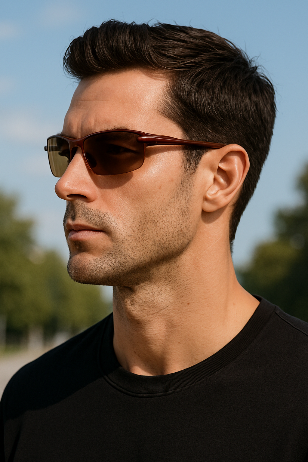 Men's Lightweight Polarized Sunglasses Driving HD UV400 Anti-Glare Sport Fishing # 8177