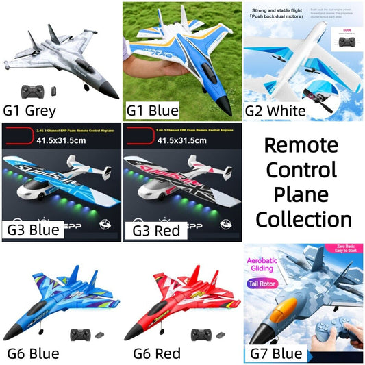 Remote Control Airplane Collection 2.4GHz Aircraft Model Toy Plane Kids Boy Gift