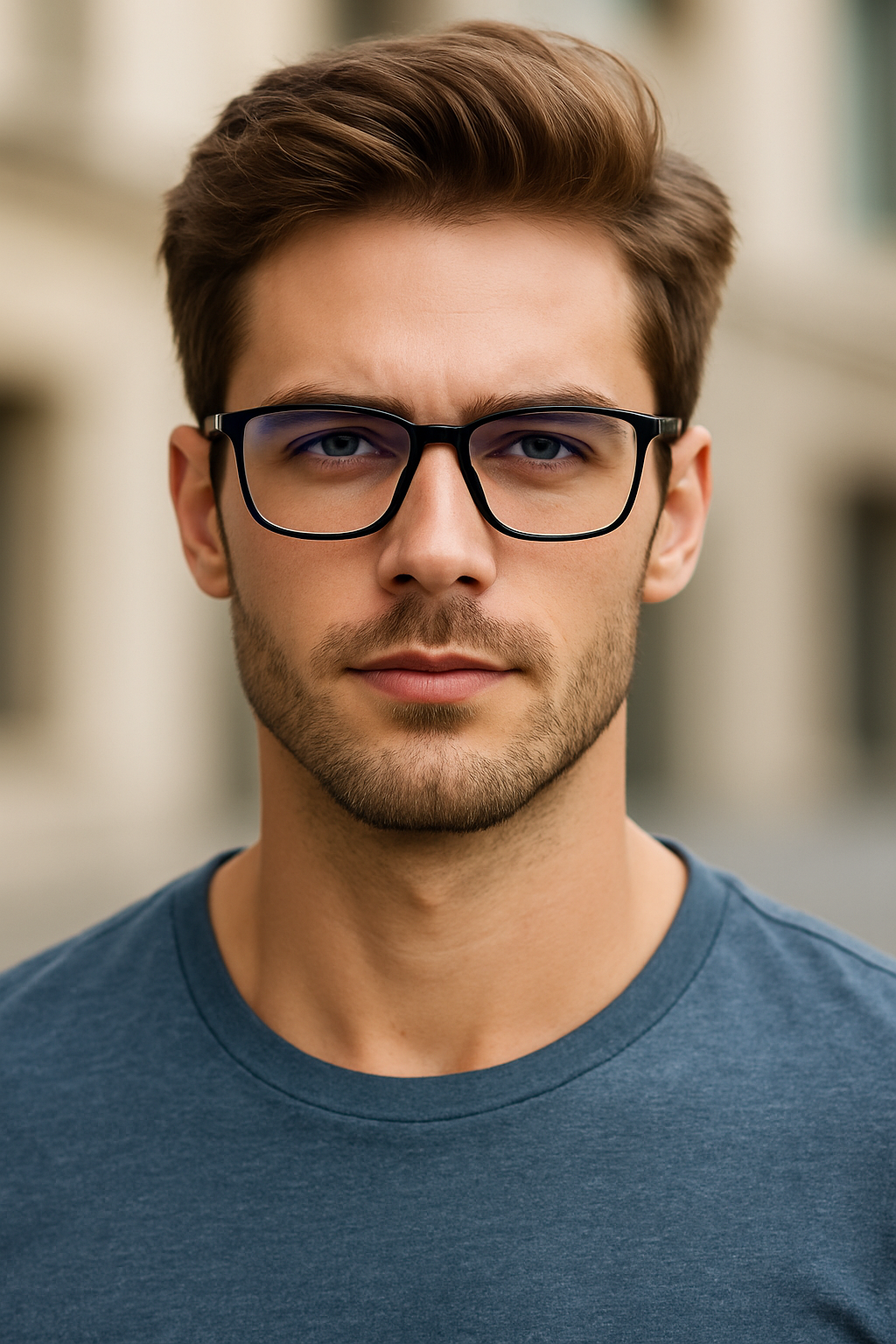 Men's Anti-Blue Light Glasses Lightweight Frame Eye Strain Relief Office & Daily # 6919