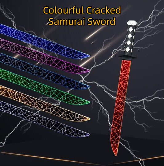 Rechargeable Colorful Samurai Sword Toy Light Up Sword Christmas Gift for Boys