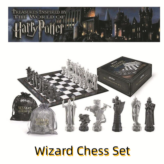 Harry Potter Wizard Chess Set Handmade Table Board Games Cartoon Kid Toy Gift