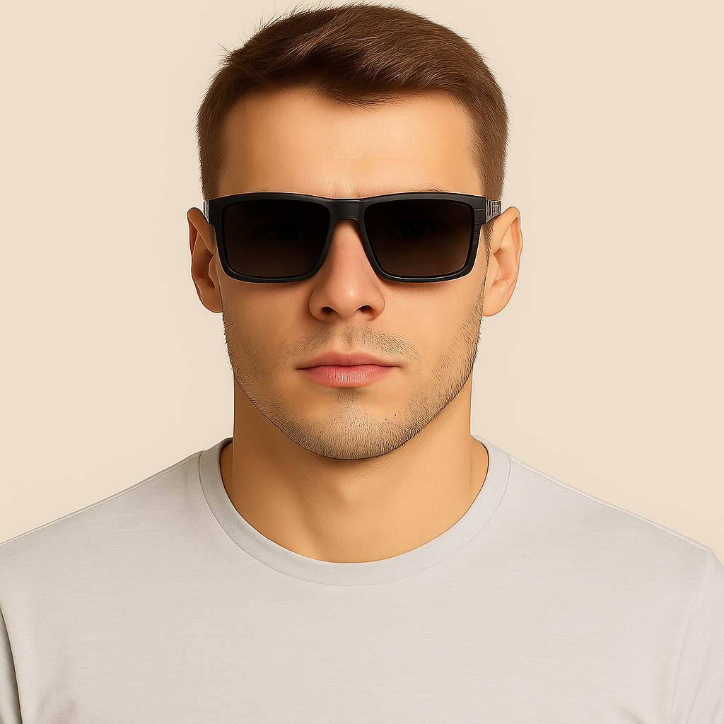 Men Polarized Sports Driving Sunglasse Anti-Glare UV Comfort Fit Cycling Running # TR7523