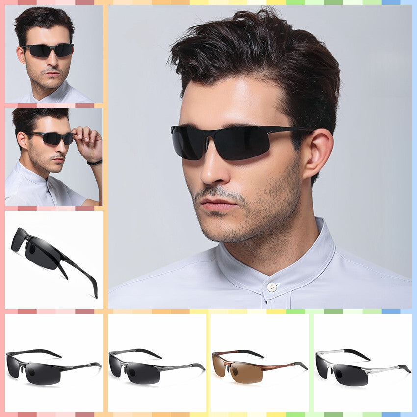 Men's Lightweight Polarized Sunglasses Driving HD UV400 Anti-Glare Sport Fishing # 8177