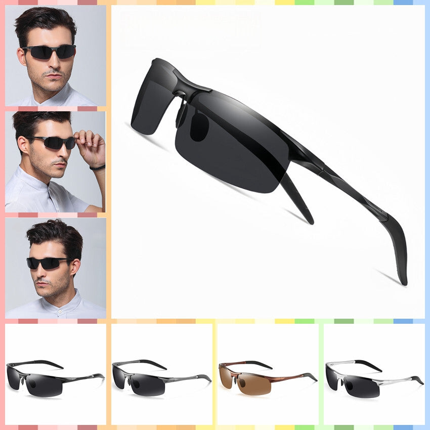 Men's Lightweight Polarized Sunglasses Driving HD UV400 Anti-Glare Sport Fishing # 8177