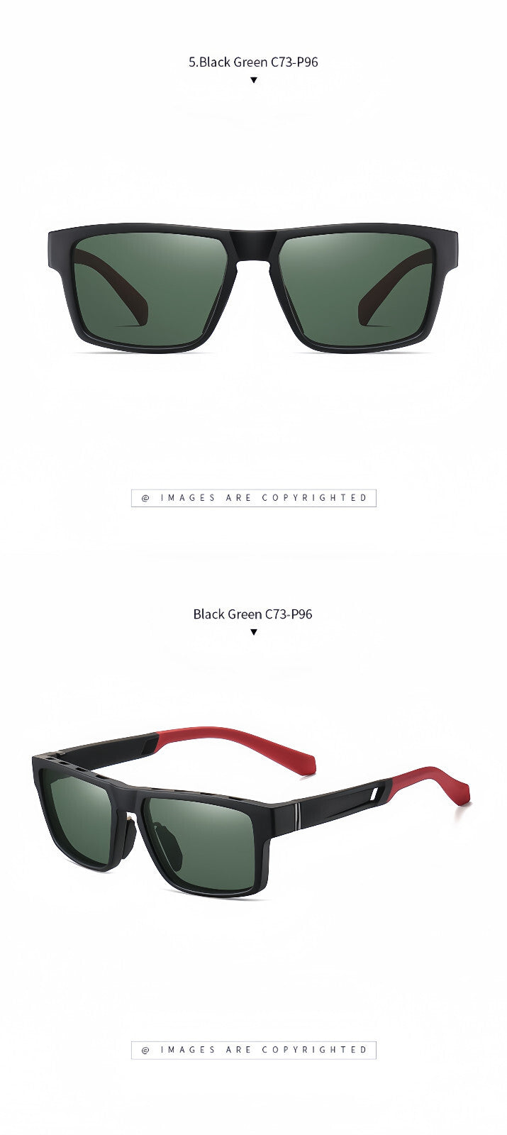 Men Polarized Sports Sunglasse Anti-Fog Vent Hole Design Cycling Running Driving # TR7521