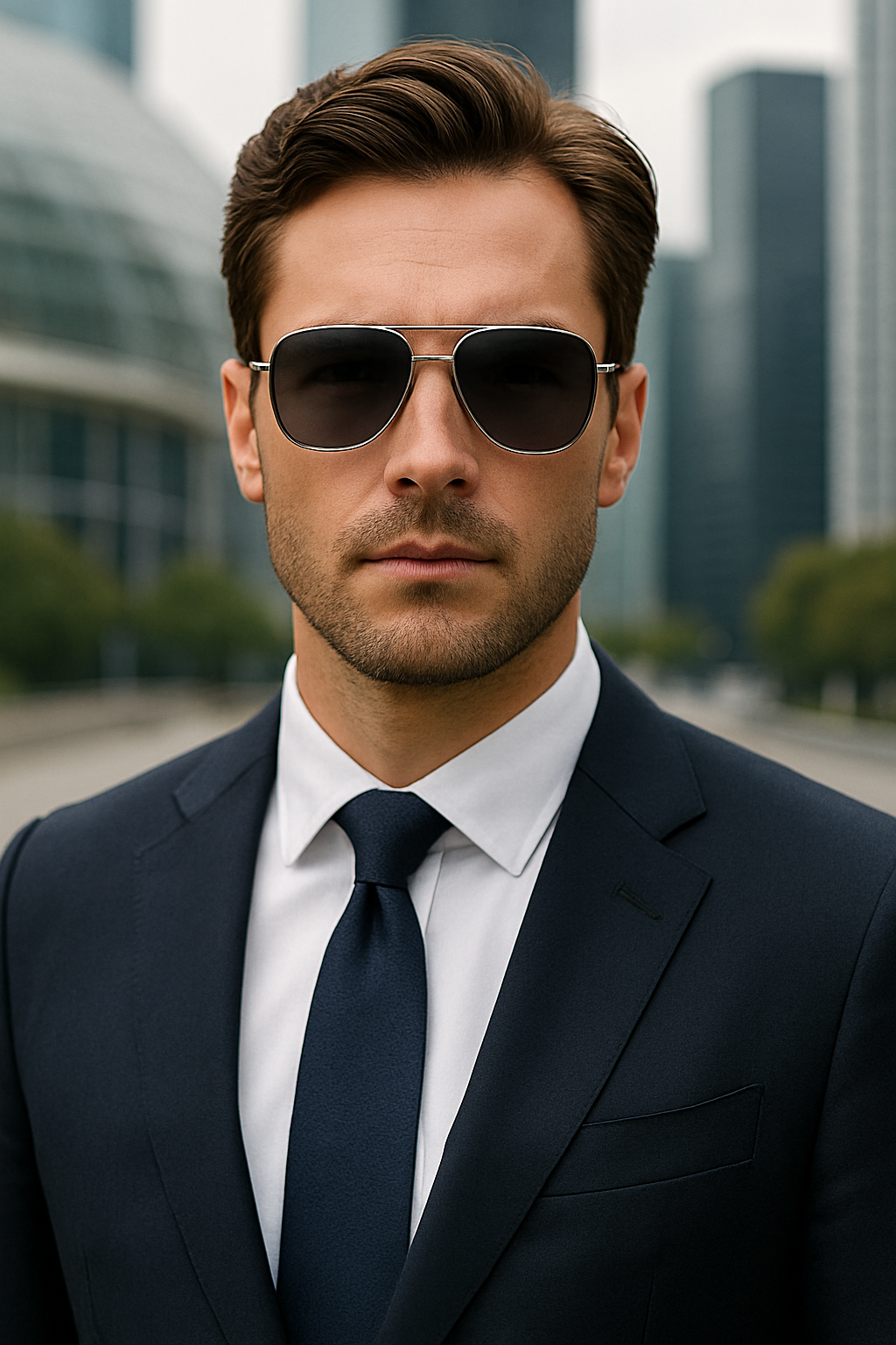 Men Polarized Aviator Sunglasses Lightweight UV400 Anti Glare Double Beam Design # JS8509
