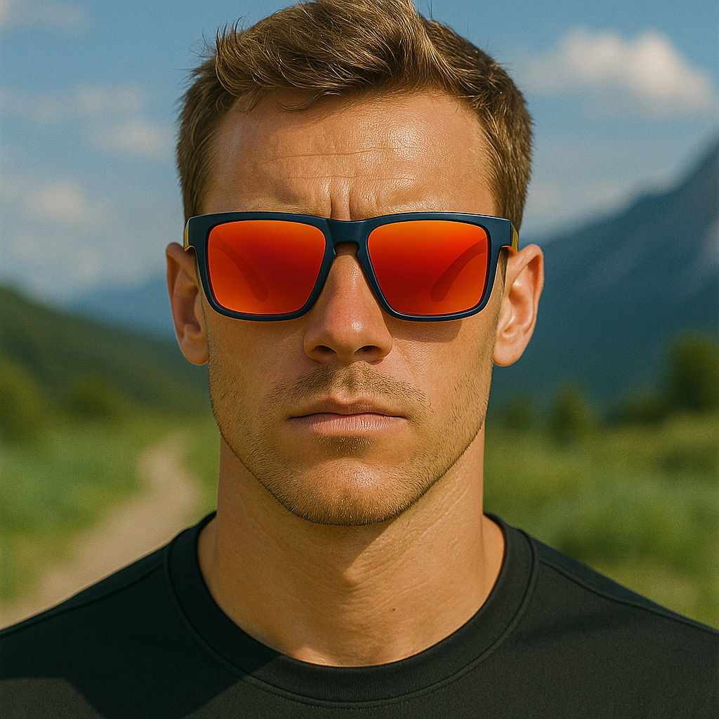 Men Polarized Sports Sunglasse Anti-Fog Vent Hole Design Cycling Running Driving # TR7521