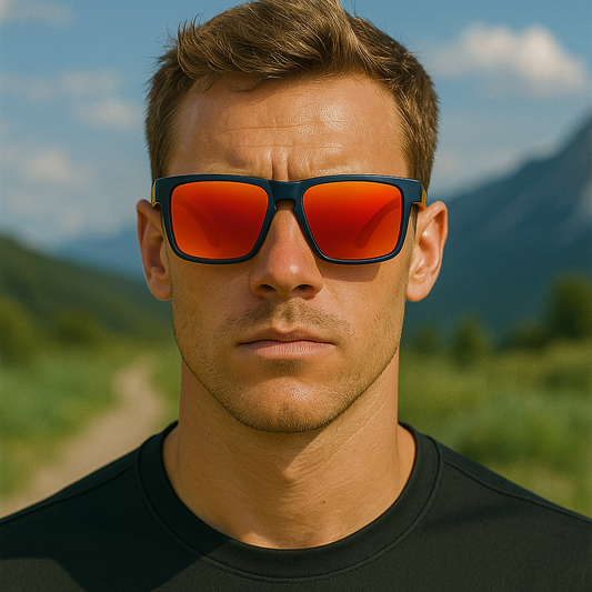 Men Polarized Sports Sunglasse Anti-Fog Vent Hole Design Cycling Running Driving # TR7521