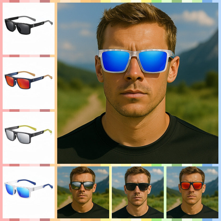 Men Polarized Sports Sunglasse Anti-Fog Vent Hole Design Cycling Running Driving # TR7521