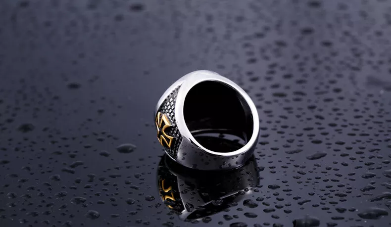 Men Domineering Design Vintage Medieval Holy Knight Templar Cross Blessing Rings # R271