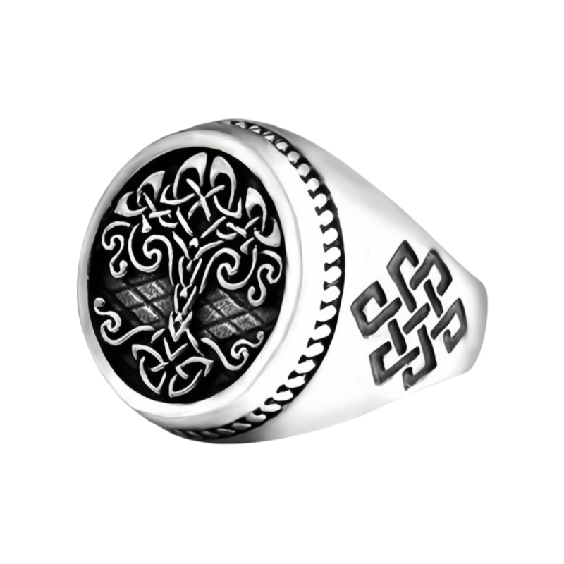 Men Kabbalistic Tree of Life Ring Philosophical Insight Meditation Spiritual Growth Rings # R289