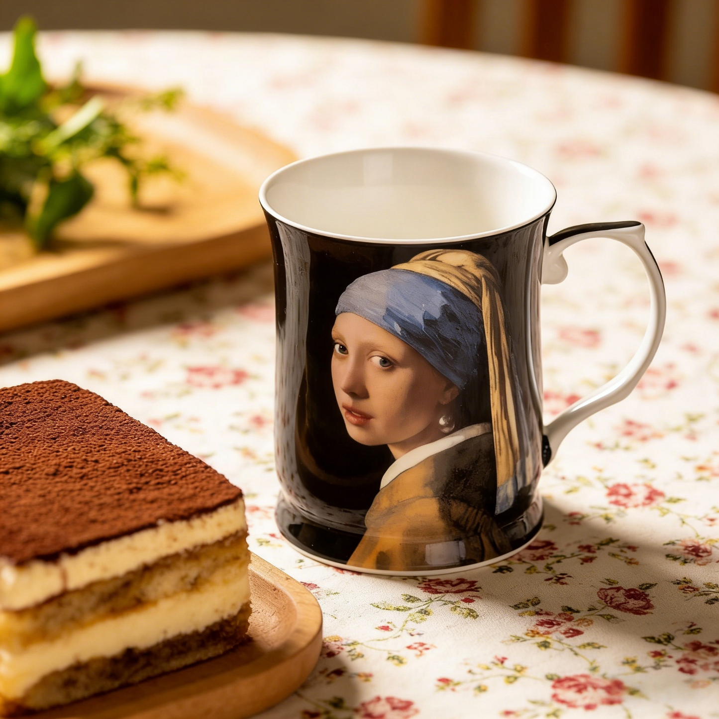 415cc Fine Porcelain Art Mug Classic Masterpiece Style Coffee Tea Cup Decor Gift # CW1696