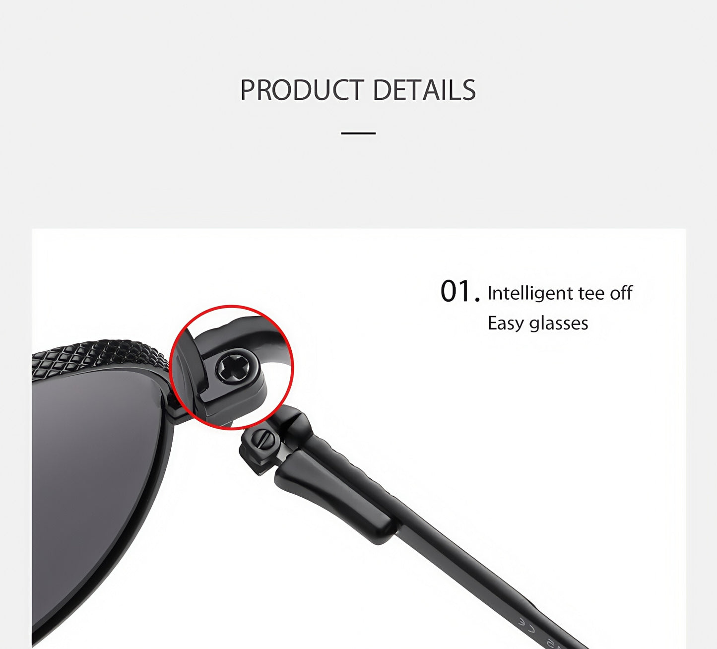 Men Flexible Temples Polarized Aviator Double Beam Anti-Glare Driving Sunglasses # JS8540
