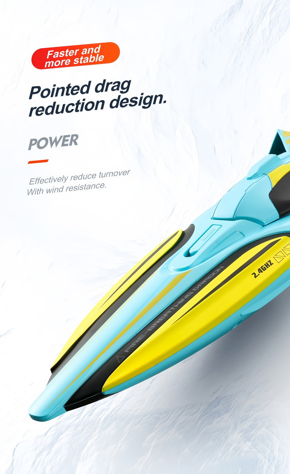 2.4GHz Waterproof S1 Long Range Wireless Remote Control High Speed Boat Toy Gift