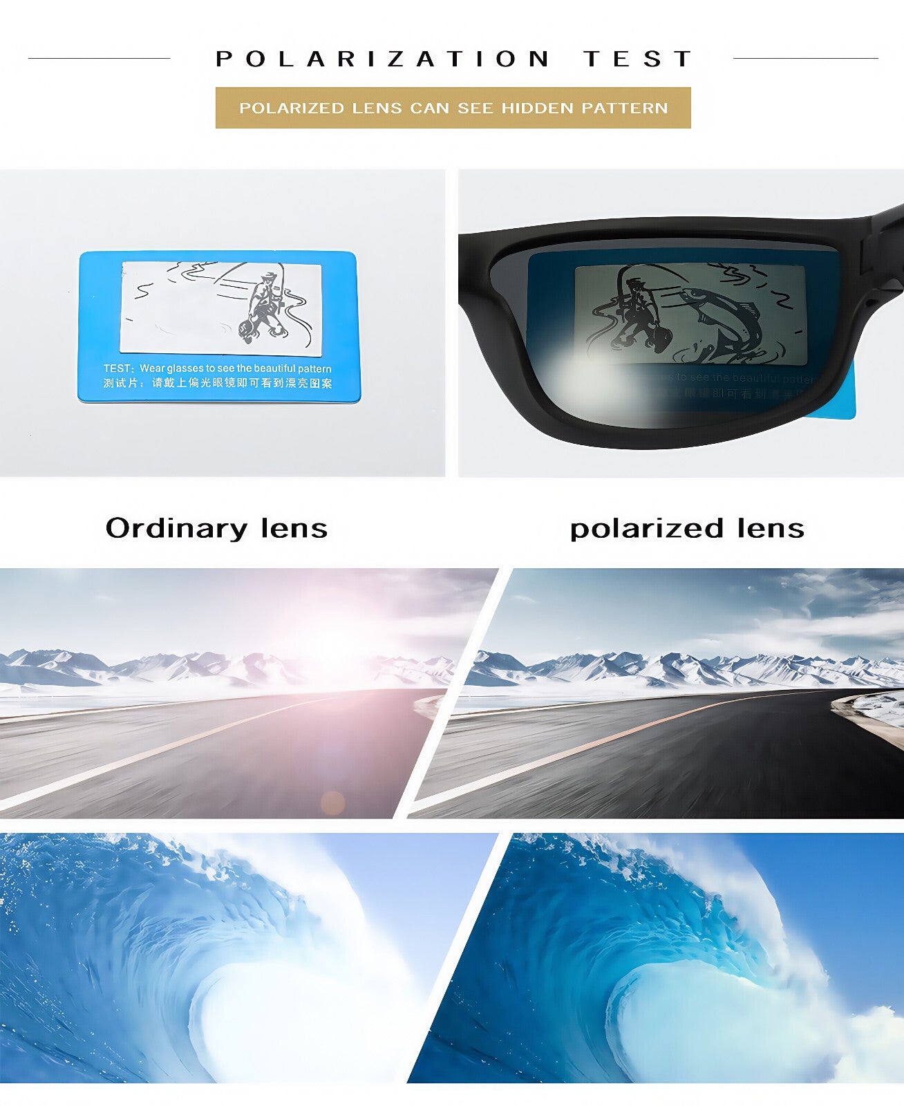 Men Polarized Sports Driving Sunglasse Anti-Glare UV Comfort Fit Cycling Running # TR7523