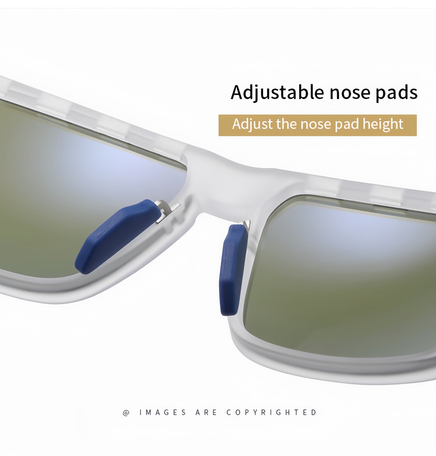 Men Polarized Sports Sunglasse Anti-Fog Vent Hole Design Cycling Running Driving # TR7521