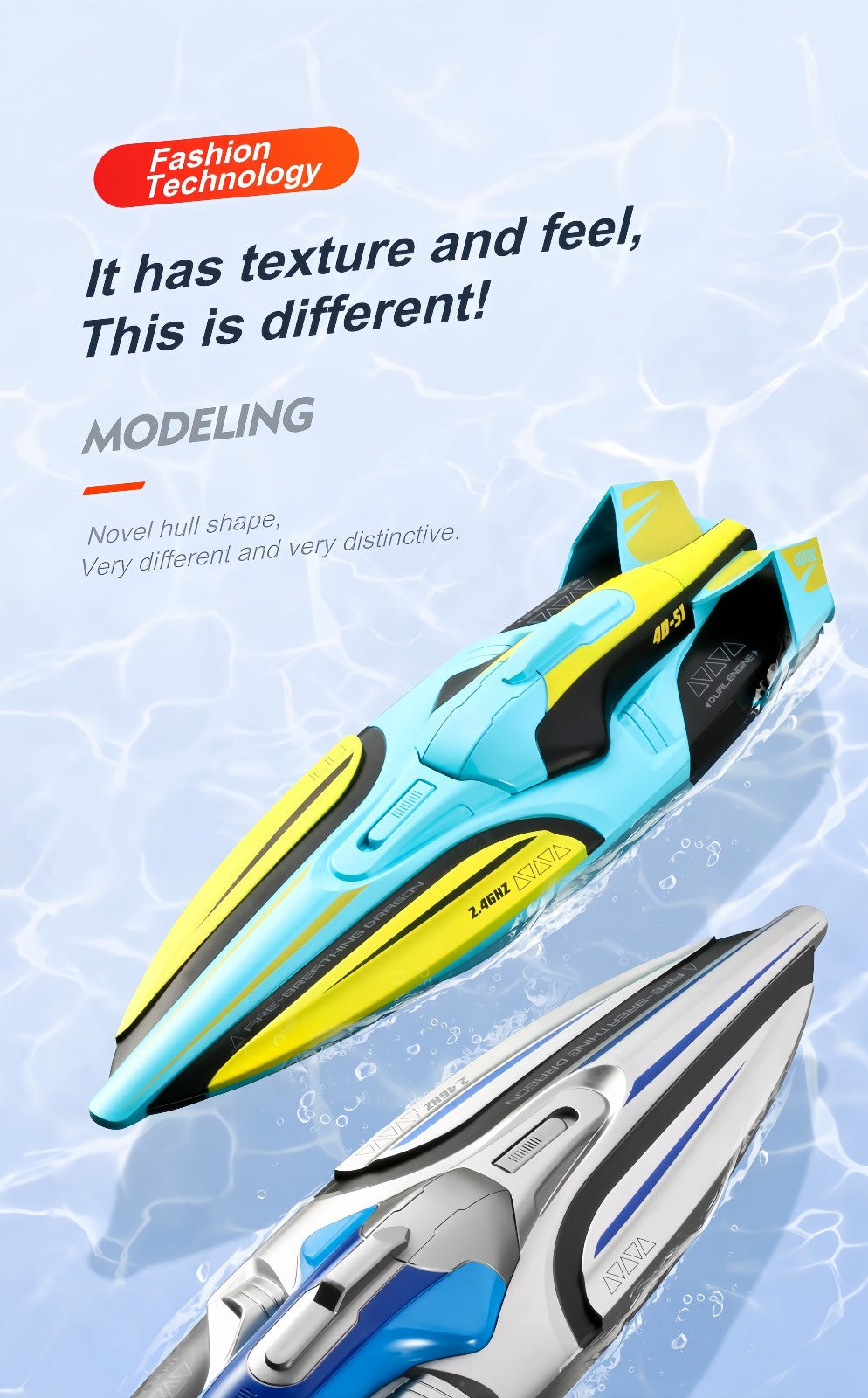 2.4GHz Waterproof S1 Long Range Wireless Remote Control High Speed Boat Toy Gift