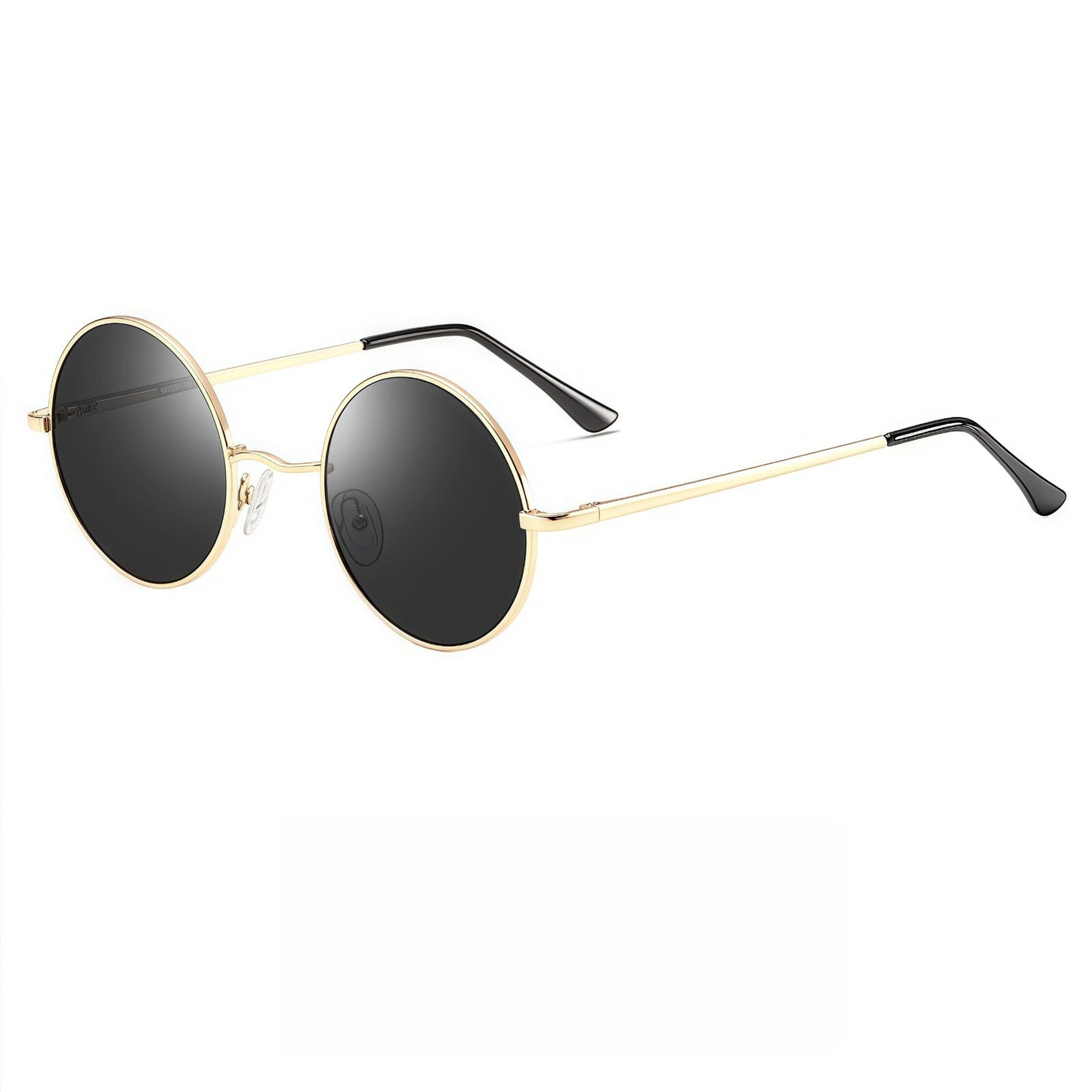 Men Retro Lightweight Circle Round Sunglasses UV400 Anti-Glare Hippie Aesthetics # 801