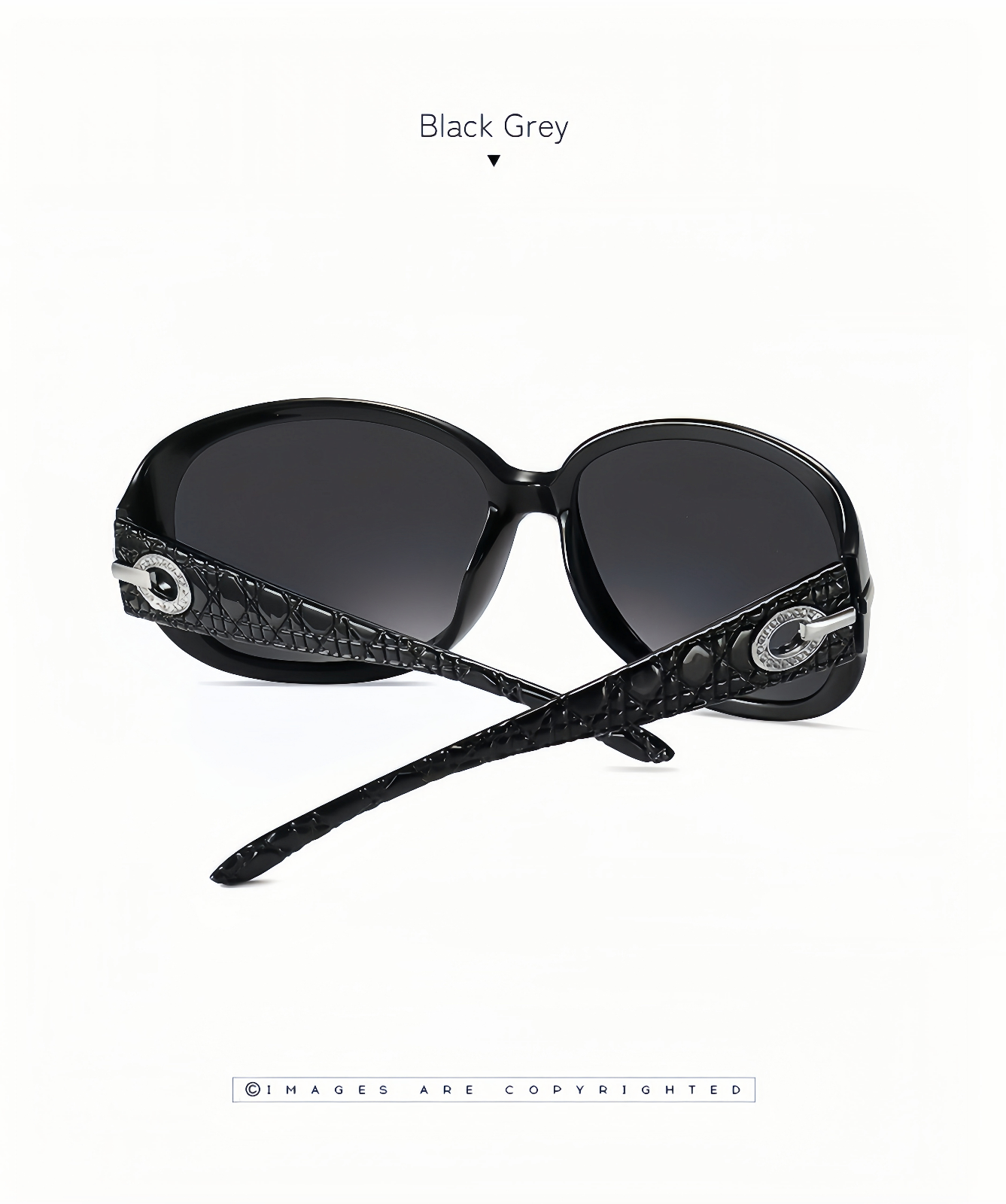 Women Diamond-Inspired Arms Anti-UV400 Polarized Sunglasses Travel Driving Beach # ST2012