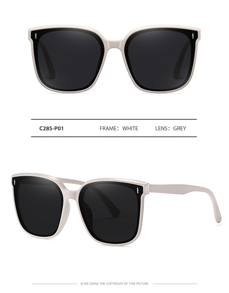 Women Stylish Outdoor Polarized Square Sunglasses UV400 Lightweight & Anti-Glare # TR6304