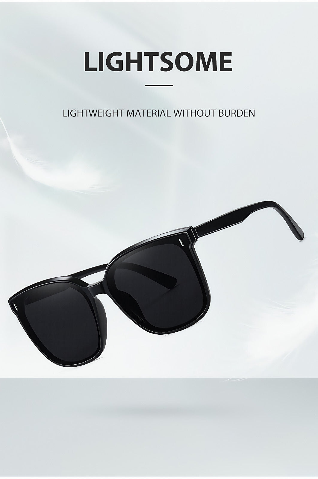 Women Stylish Outdoor Polarized Square Sunglasses UV400 Lightweight & Anti-Glare # TR6304