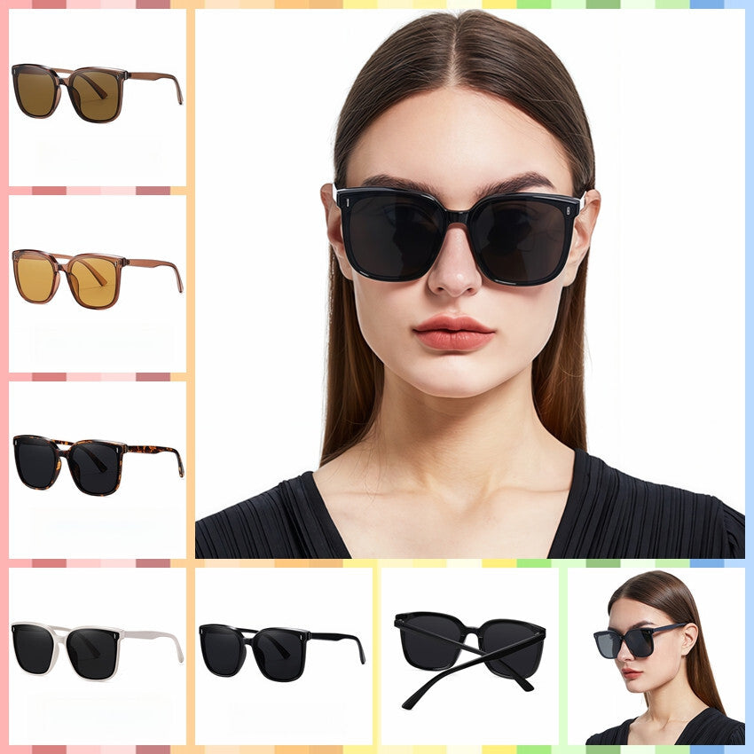 Women Stylish Outdoor Polarized Square Sunglasses UV400 Lightweight & Anti-Glare # TR6304