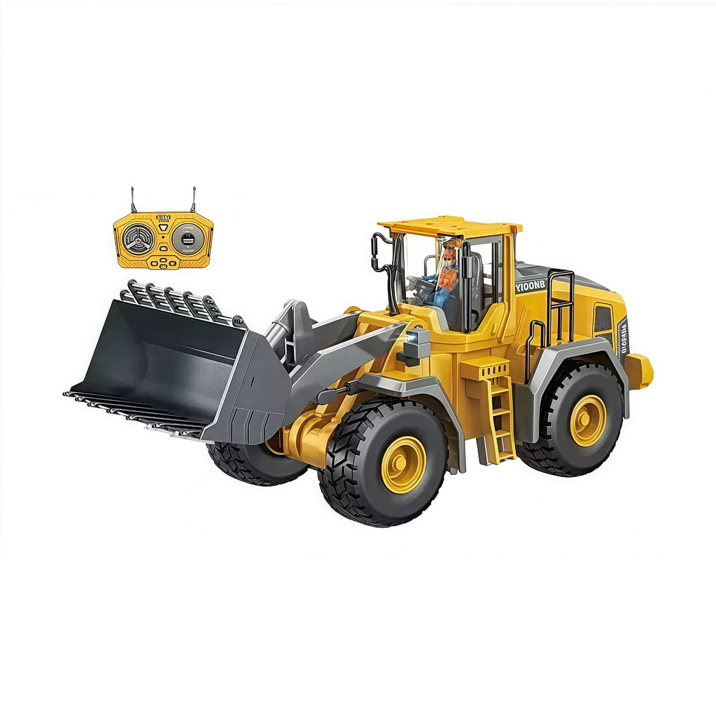 Remote Control Loader Electric Bulldozer Truck Boy Birthday Gift Idea Kid RC Toy