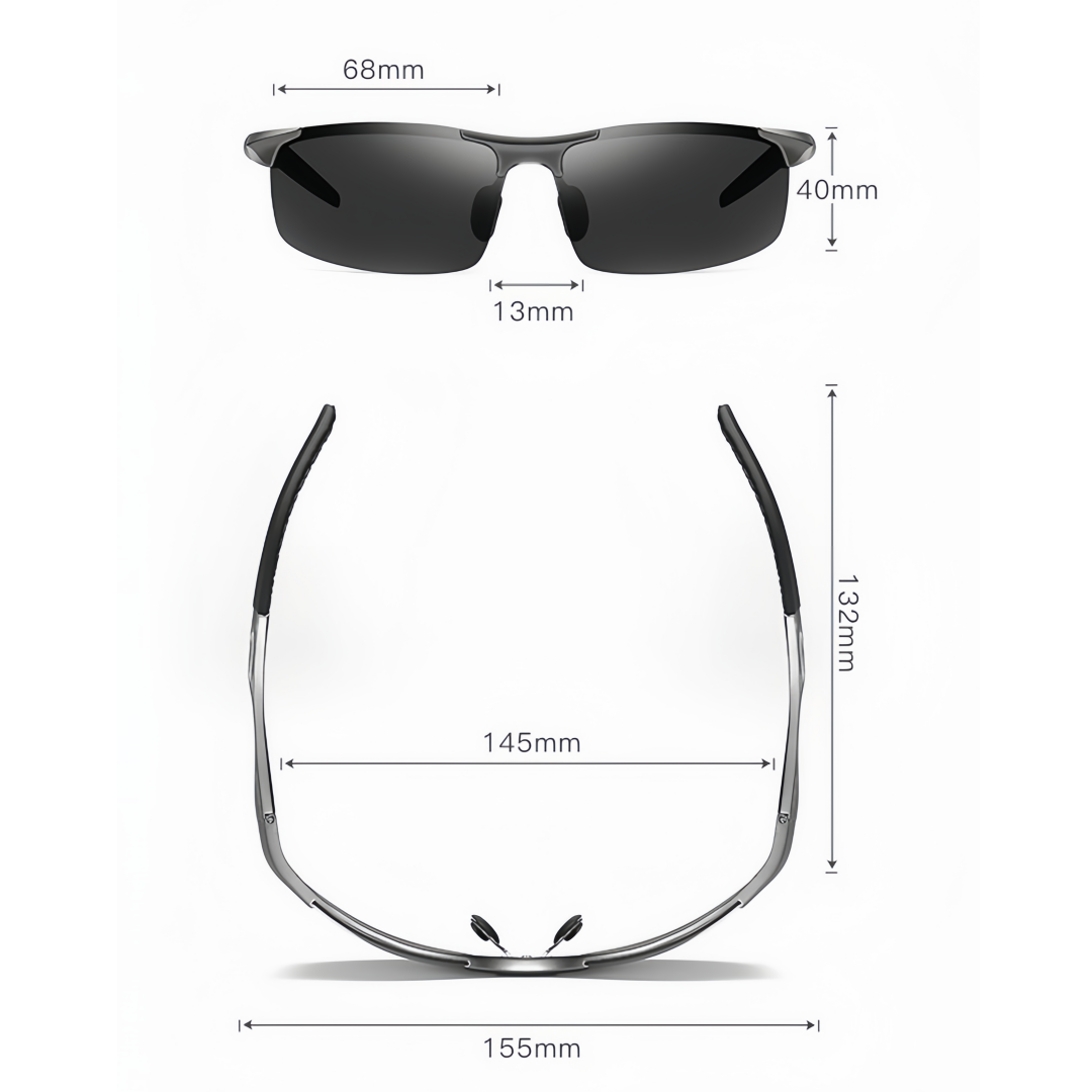Men's Lightweight Polarized Sunglasses Driving HD UV400 Anti-Glare Sport Fishing # 8177