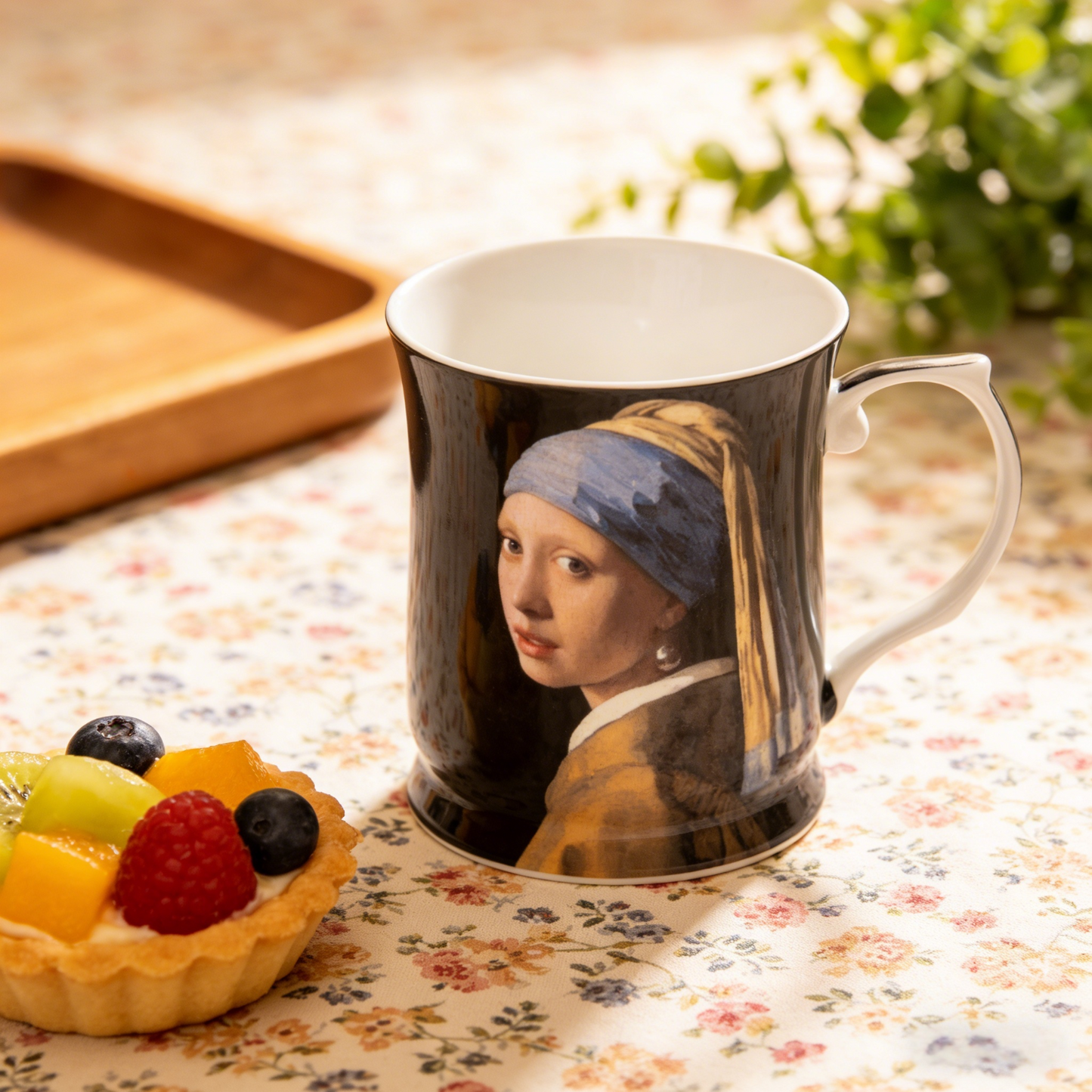 415cc Fine Porcelain Art Mug Classic Masterpiece Style Coffee Tea Cup Decor Gift # CW1696