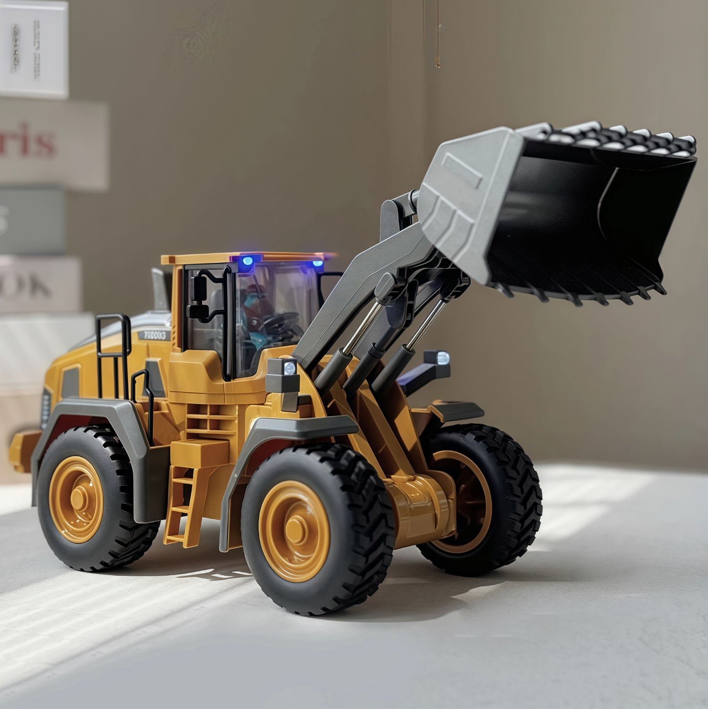 Remote Control Loader Electric Bulldozer Truck Boy Birthday Gift Idea Kid RC Toy