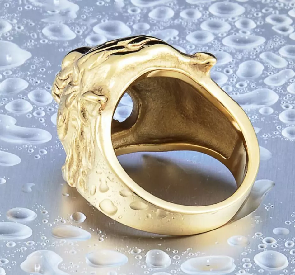 Men Tiger Head Symbol of Courage Leadership Wealth Strength Animal Engraved Ring # R31