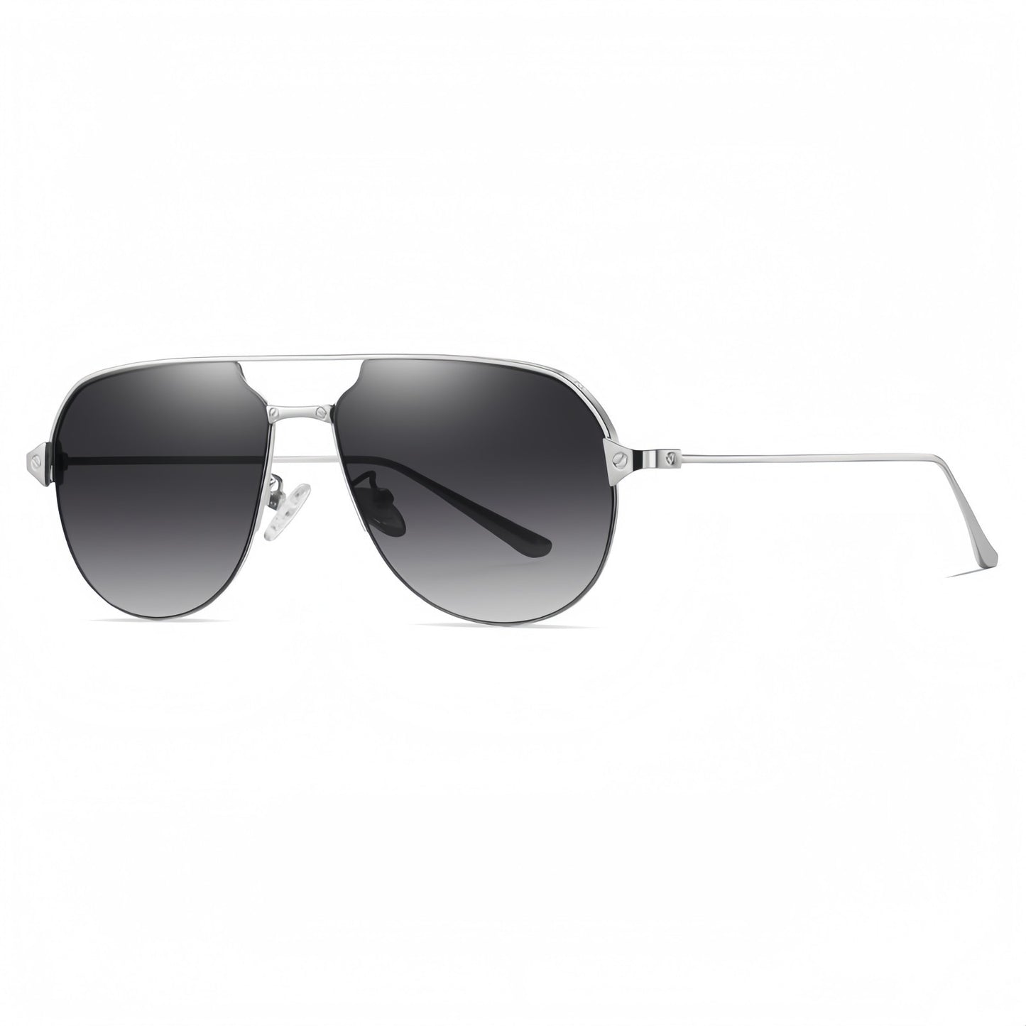 Men Polarized Aviator Sunglasses Lightweight UV400 Anti Glare Double Beam Design # JS8509