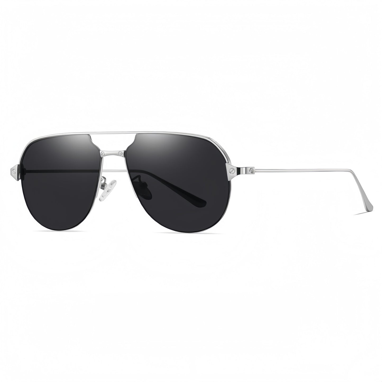 Men Polarized Aviator Sunglasses Lightweight UV400 Anti Glare Double Beam Design # JS8509