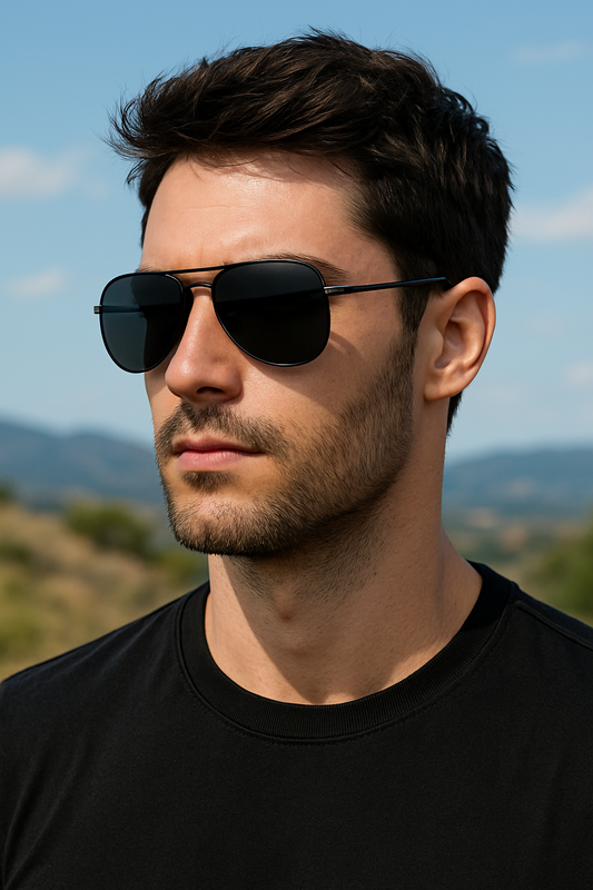 Men’s Polarized Aviator Sunglasses UV400 Metal Driving Outdoor Sports Daily Wear # 0971