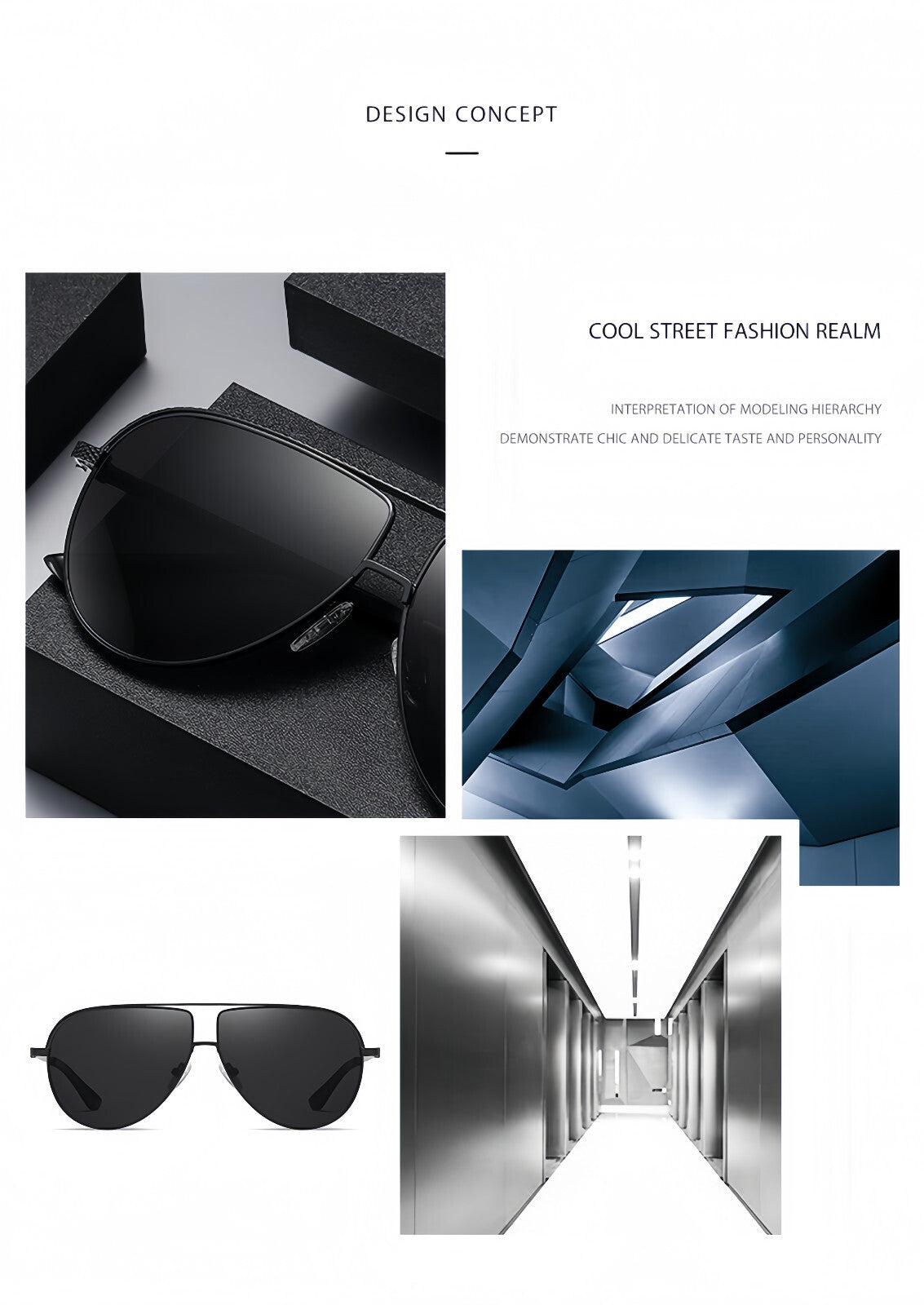 Men Flexible Temples Polarized Aviator Double Beam Anti-Glare Driving Sunglasses # JS8540