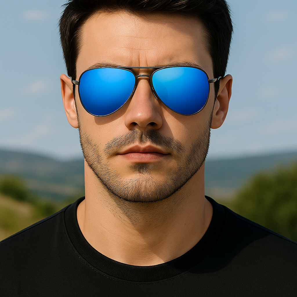 Men’s Polarized Aviator Sunglasses UV400 Metal Driving Outdoor Sports Daily Wear # 0971