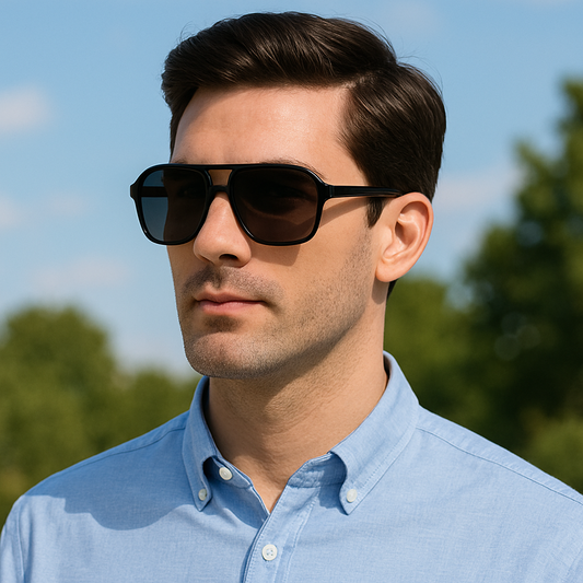 Men Anti-Glare Polarized Aviator Sunglasses UV400 Driving Fishing Sports Travel # 95144