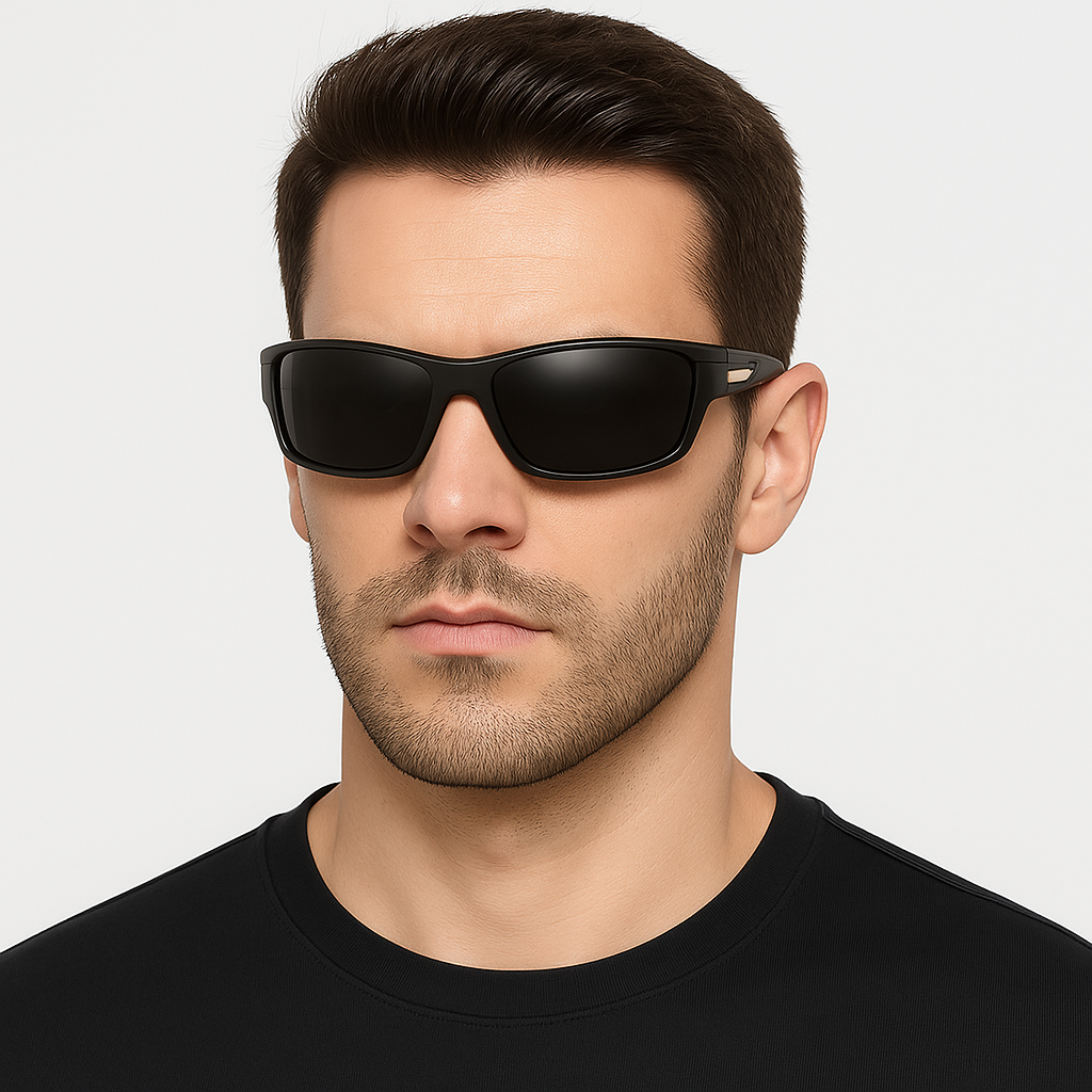 Men HD Polarized UV400 Anti-Glare Wrap Around Sports Driving Sunglasses Cycling # 201910