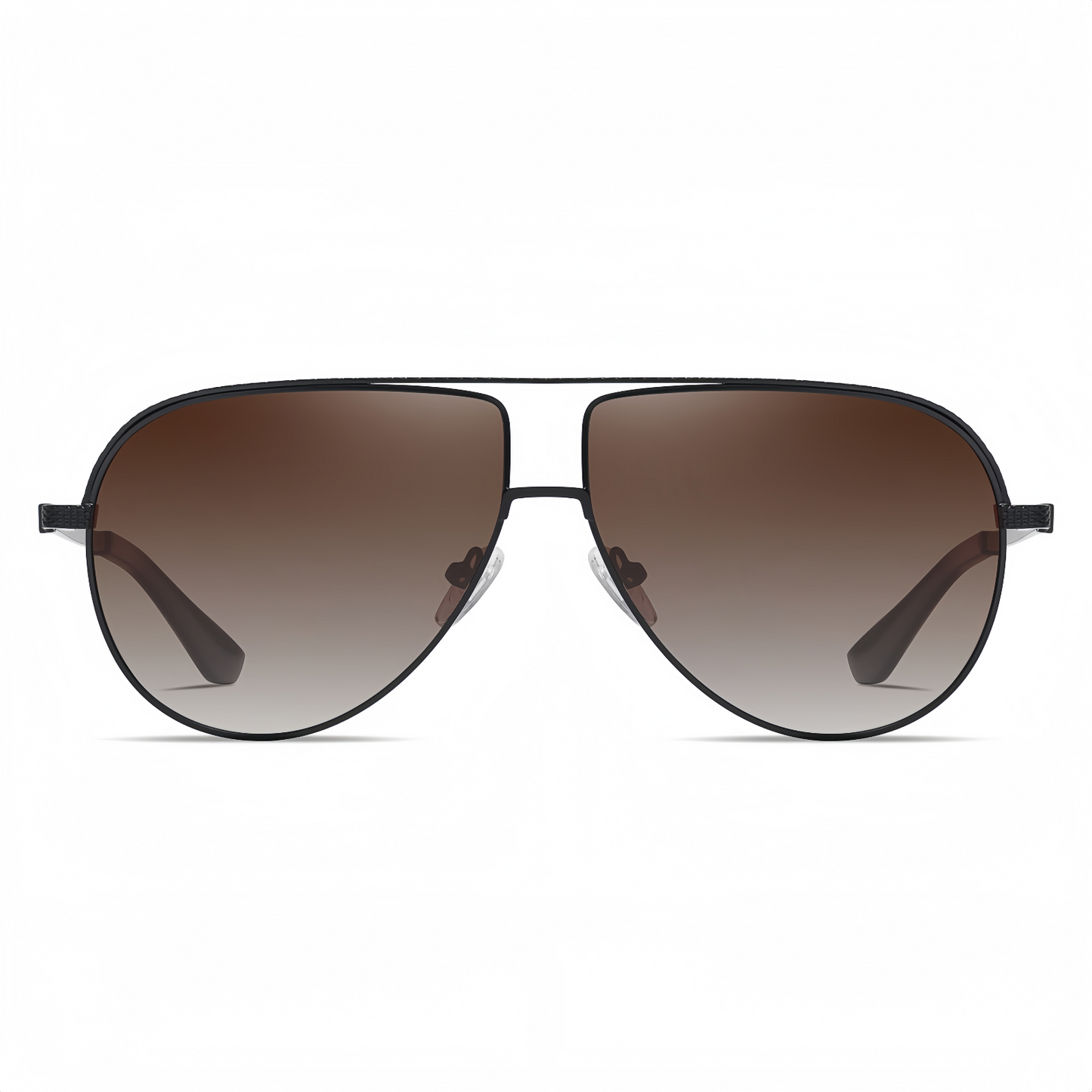 Men Flexible Temples Polarized Aviator Double Beam Anti-Glare Driving Sunglasses # JS8540