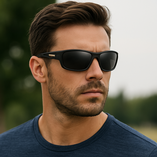 Men HD Polarized UV400 Anti-Glare Wrap Around Sports Driving Sunglasses Cycling # 201910