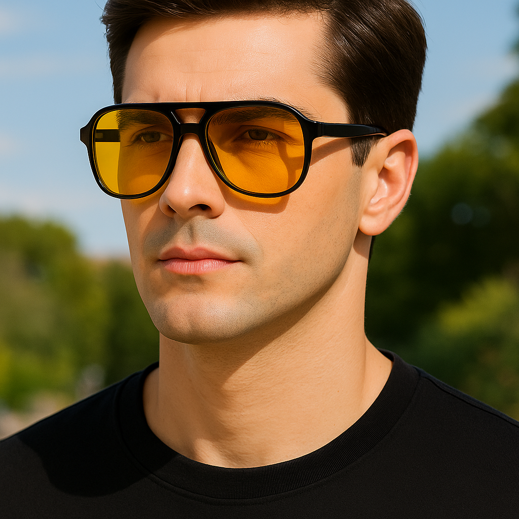 Men Anti-Glare Polarized Aviator Sunglasses UV400 Driving Fishing Sports Travel # 95144