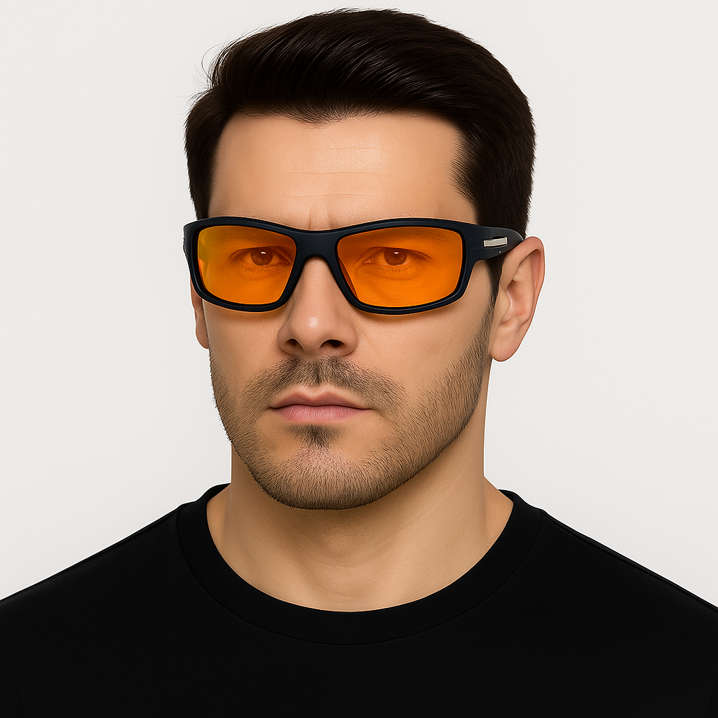 Men HD Polarized UV400 Anti-Glare Wrap Around Sports Driving Sunglasses Cycling # 201910