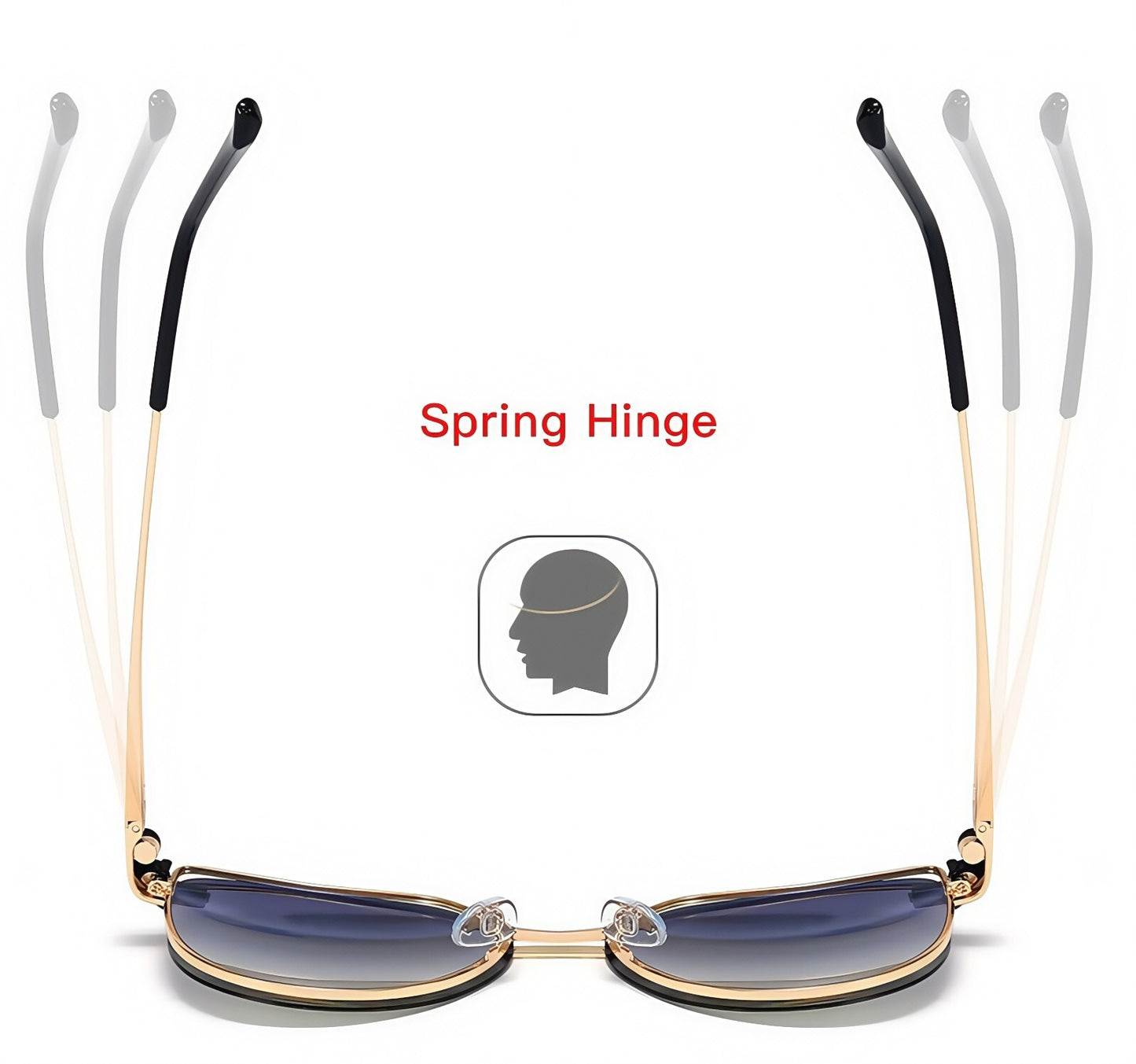 Women Cat Eye 2-in-1 Anti Blue Light UV400 Magnetic Clip-On Polarized Sunglasses # 95802