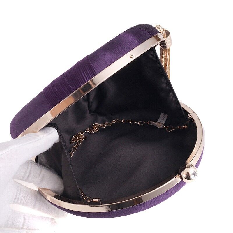 New Fashion Ladies Knit Wedding Bridal Evening Party Clutch Chain Handbag Bag