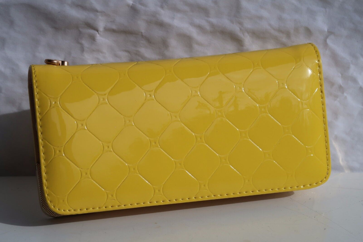 NEW Women Fashion Patent Wallet Zip Around Case Purse Wallet Lady clutch GIFT